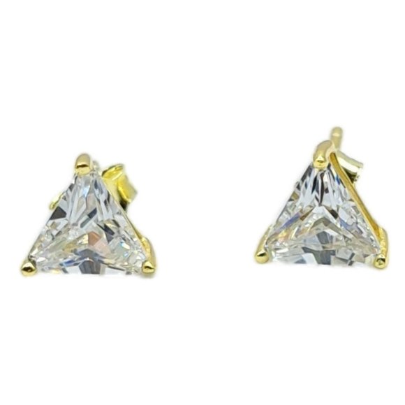 Hespera Jewelry - Triangle CZ Stud Earrings